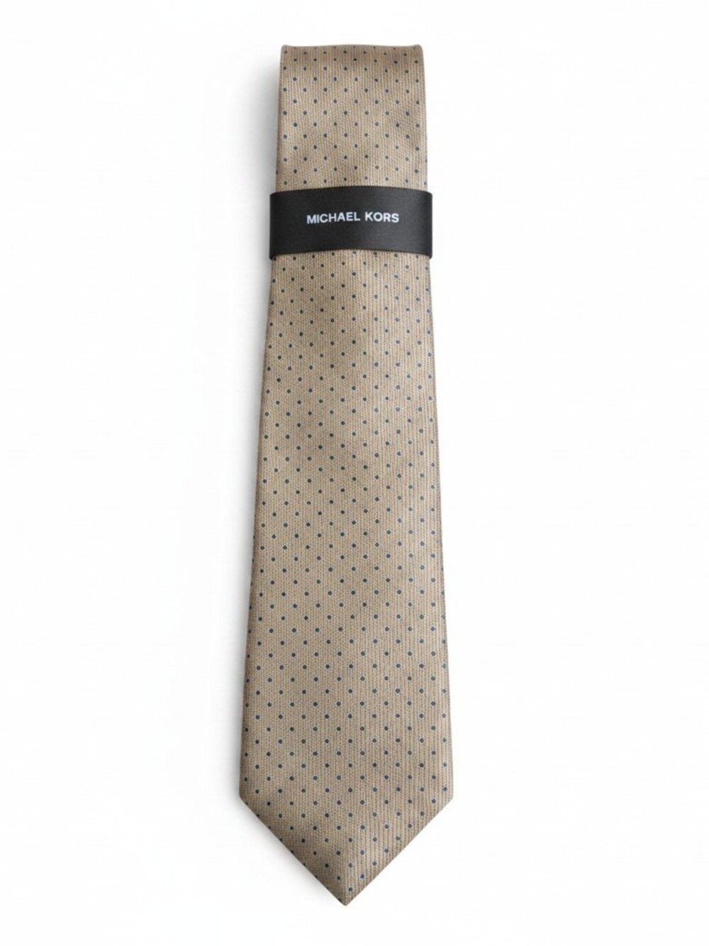 Michael Kors Men's Atwell Dot Tie Champagne Blue NWT
